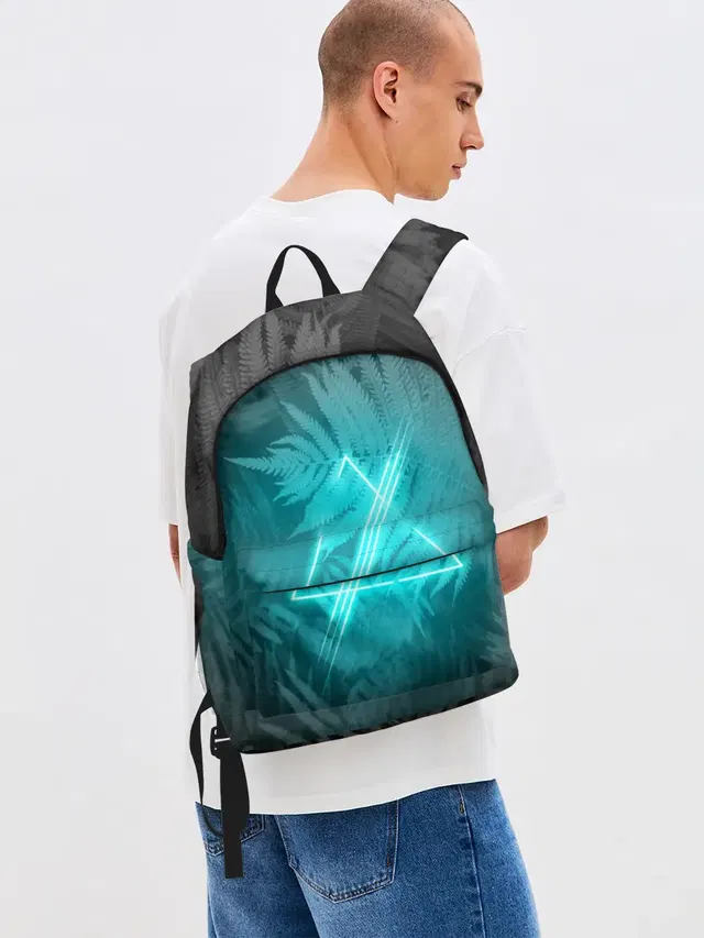 Neon light blue