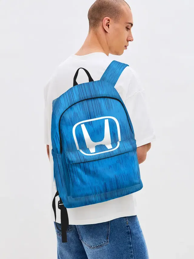 Джинсовый рюкзак с принтом «Honda sport color»