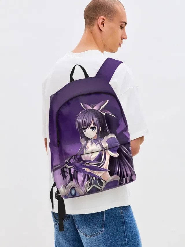 Джинсовый рюкзак с принтом «Date A Live yatogami»