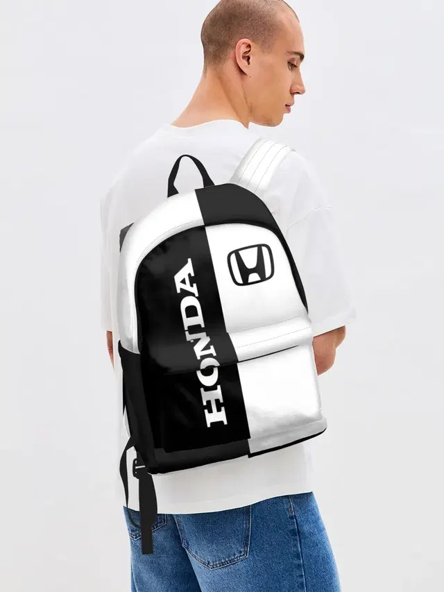 Джинсовый рюкзак с принтом «Honda»