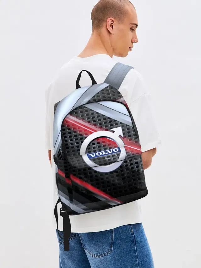 Джинсовый рюкзак с принтом «Volvo — VOLVO high speed collection»