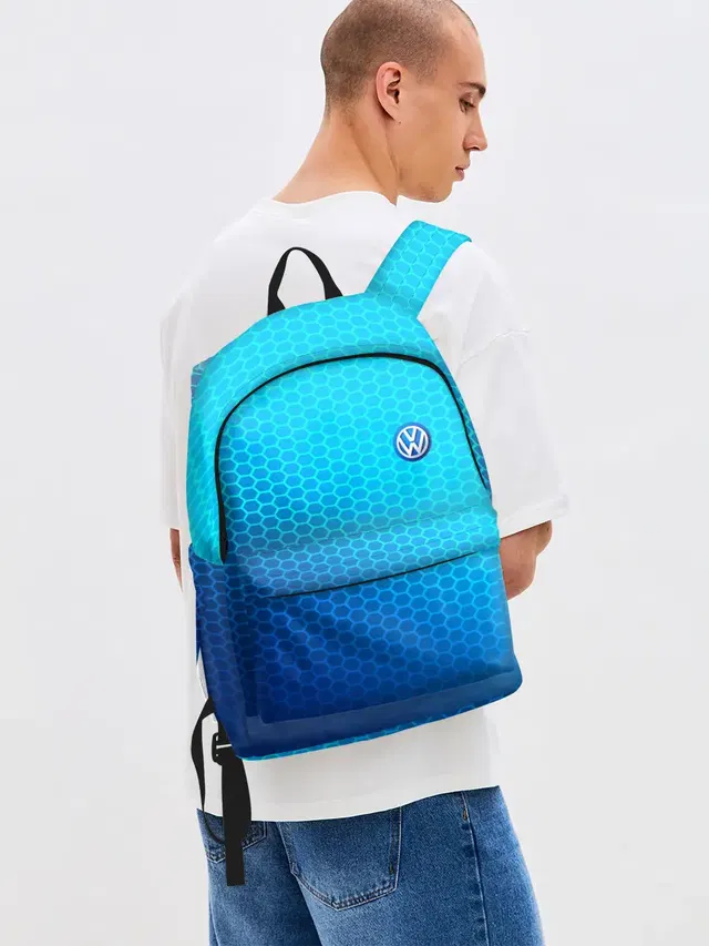 Джинсовый рюкзак с принтом «Volkswagen — VOLKSWAGEN carbon uniform 2018»