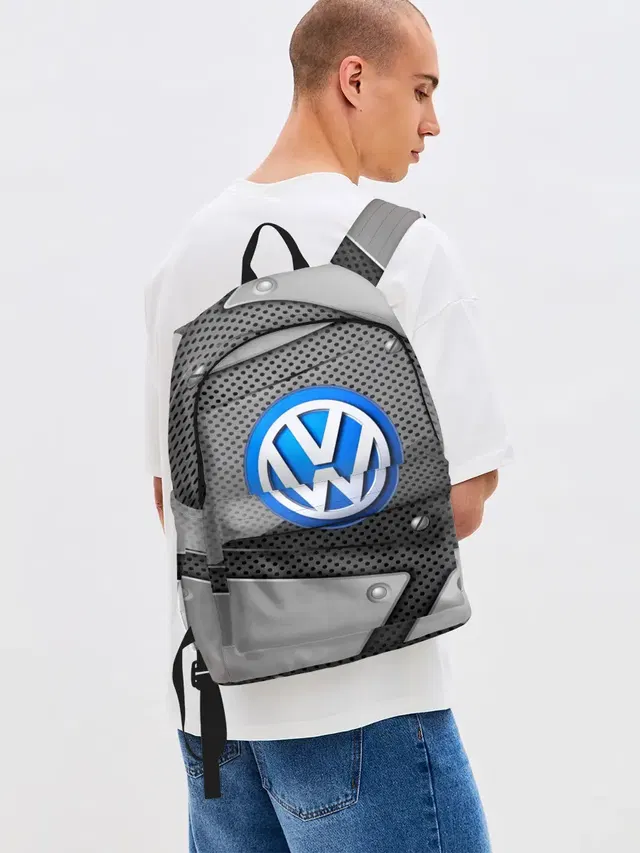Джинсовый рюкзак с принтом «Volkswagen — Volkswagen metalic 2018»