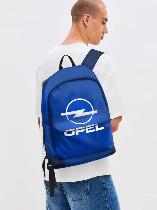 Джинсовый рюкзак с принтом «Opel — Opel SPORT»