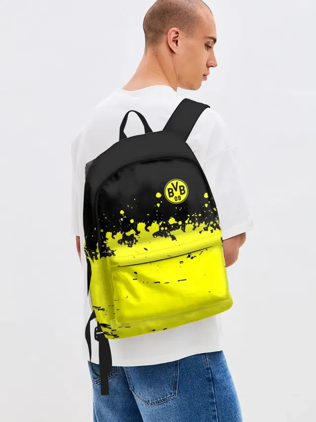 Джинсовый рюкзак с принтом «Paint splash — BORUSSIA SPORT»