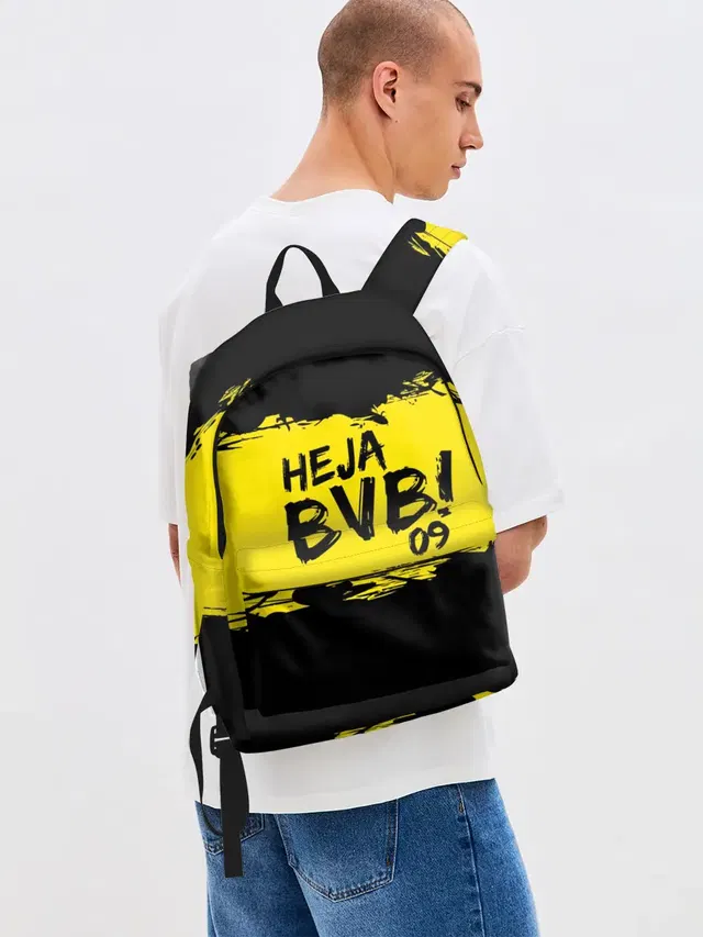 Джинсовый рюкзак с принтом «Borussia Dortmund FC»