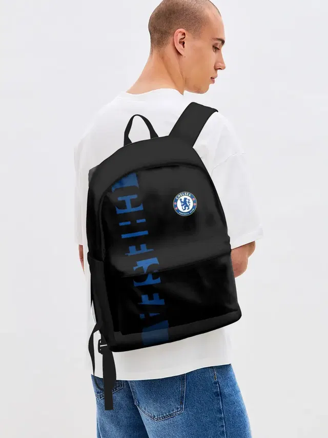 Джинсовый рюкзак с принтом «Heraldic lion — CHELSEA SPORT»