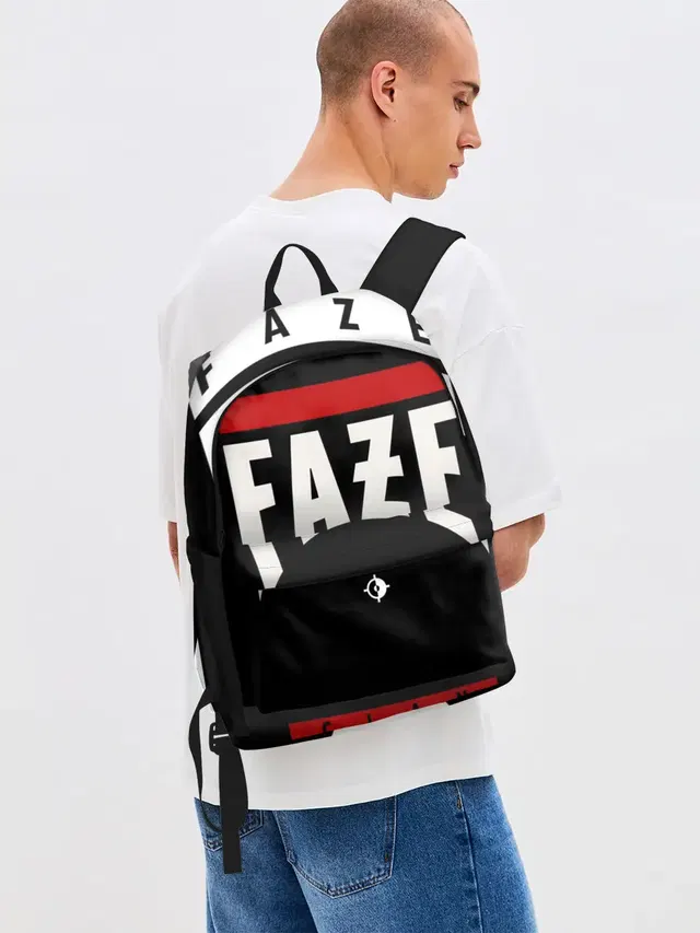 Джинсовый рюкзак с принтом «Faze Clan»