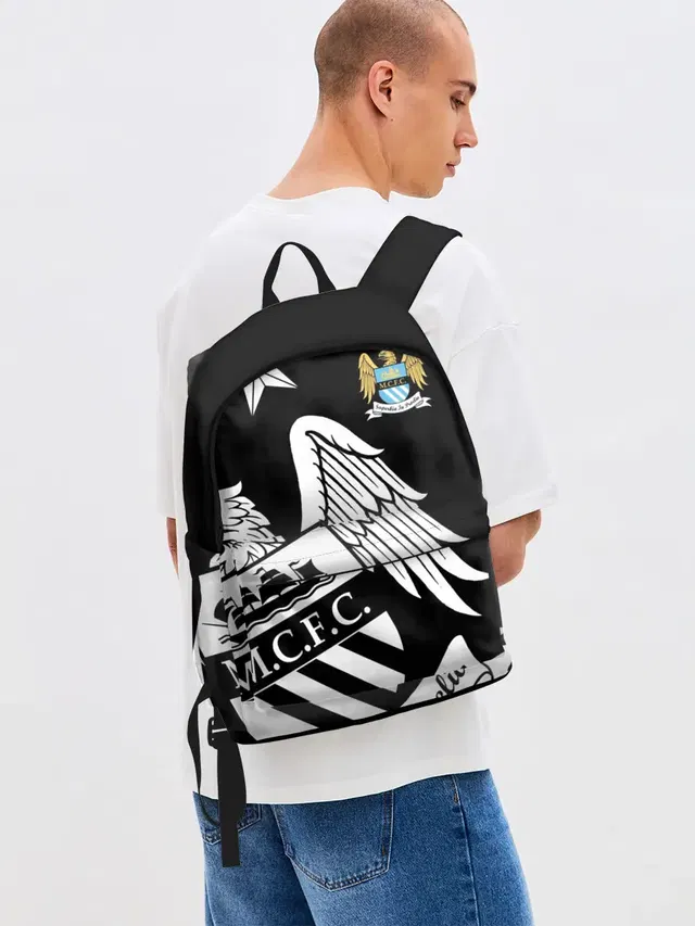 Джинсовый рюкзак с принтом «Manchester City Exclusive»