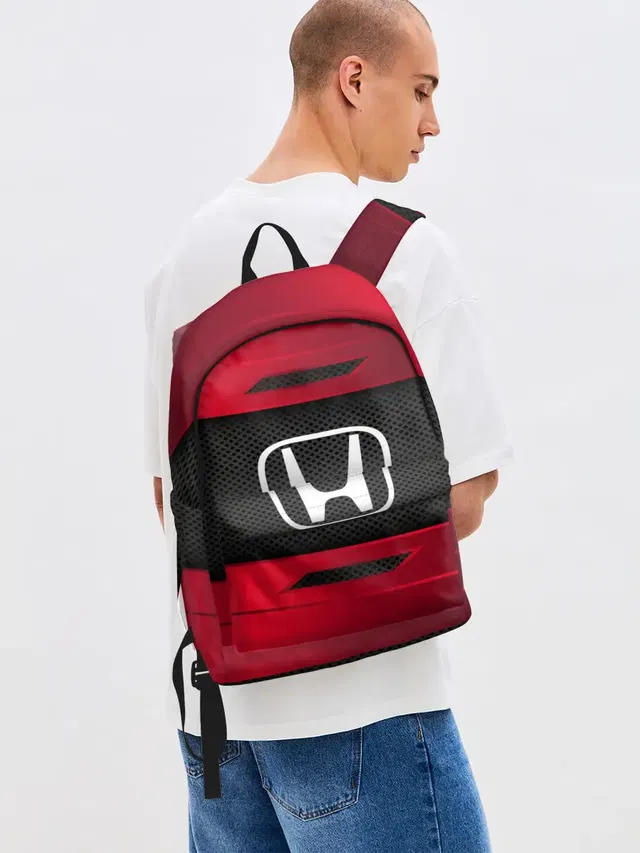 Джинсовый рюкзак с принтом «Honda Motor Co. — HONDA SPORT»