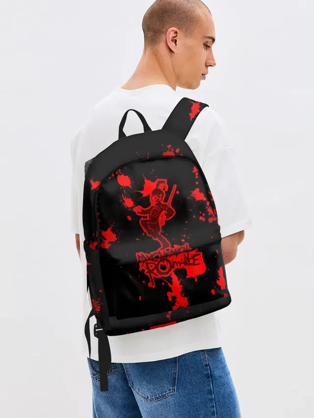 Джинсовый рюкзак с принтом «My Chemical Romance»