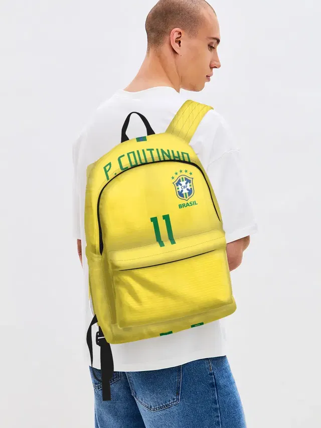 Джинсовый рюкзак с принтом «Coutinho home WC 2018»
