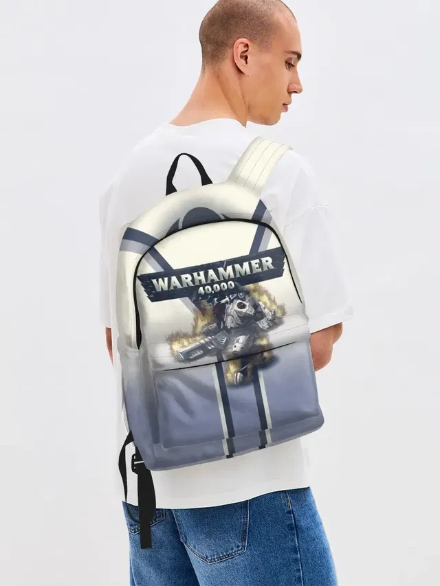 Джинсовый рюкзак с принтом «Warhammer — Warhammer 40000: Tau Empire»