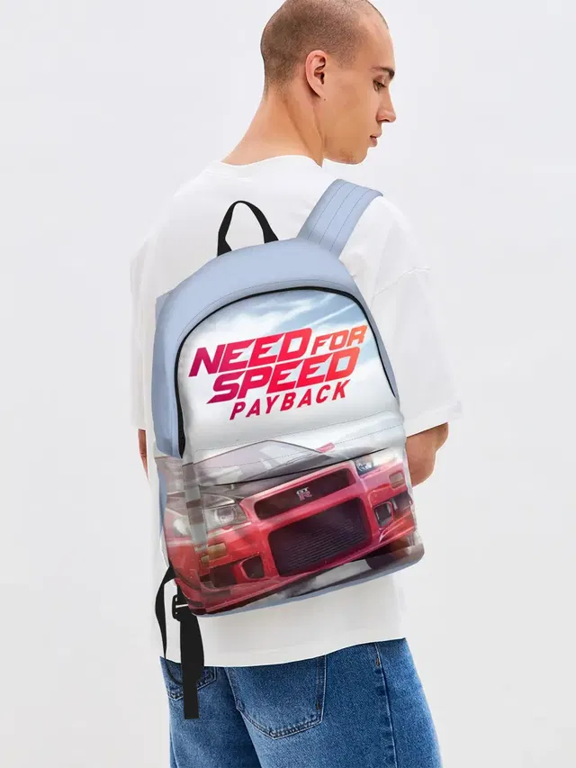 Джинсовый рюкзак с принтом «NFS — Need for Speed: Payback»