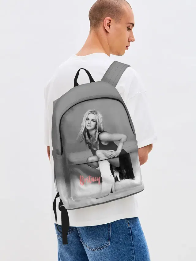 Джинсовый рюкзак с принтом «Музыканты и исполнители — Britney _»