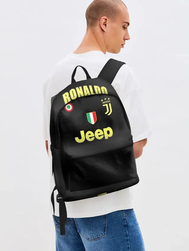 Джинсовый рюкзак с принтом «Ronaldo alternative 18-19»