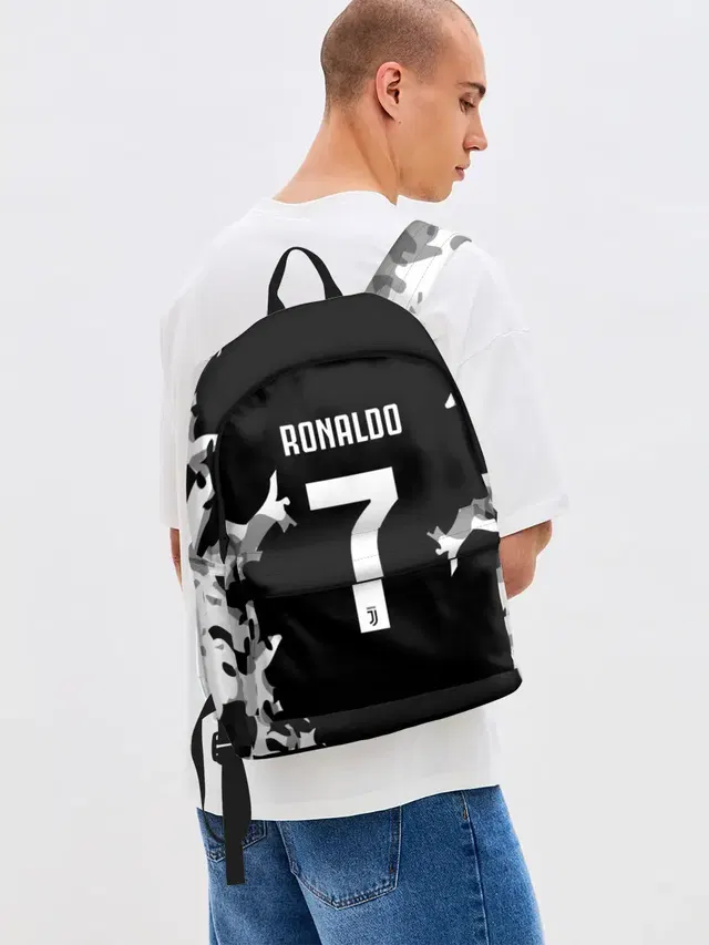 Джинсовый рюкзак с принтом «Ronaldo — RONALDO JUVE SPORT»