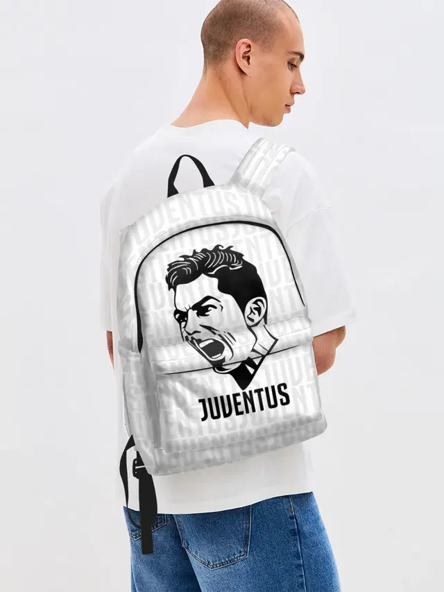 Джинсовый рюкзак с принтом «Ronaldo Juve Sport»