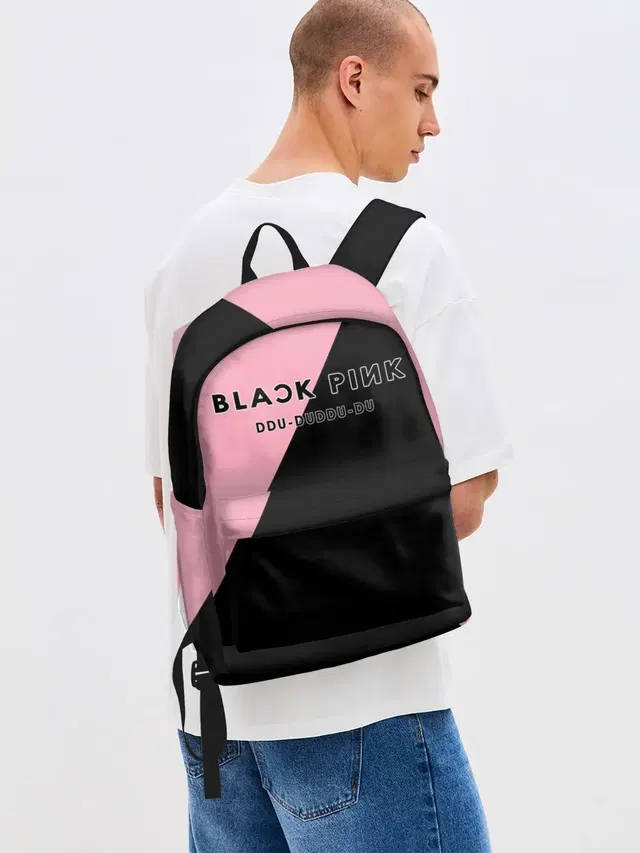 Джинсовый рюкзак с принтом «DDU-DU DDU-DU BlackPink»