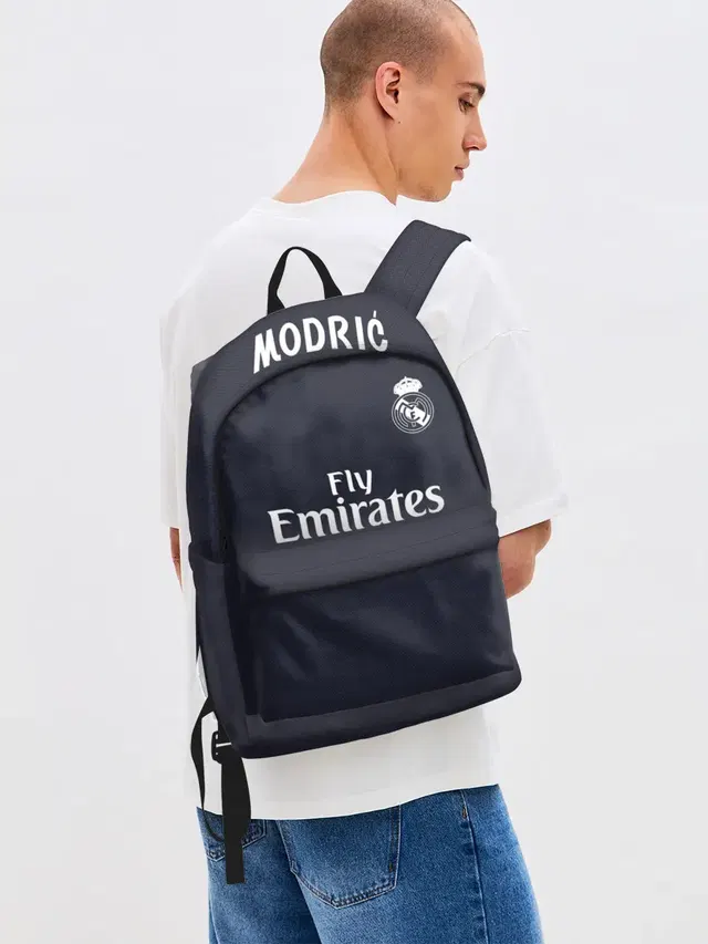 Джинсовый рюкзак с принтом «Реал Мадрид — Modric away 18-19»