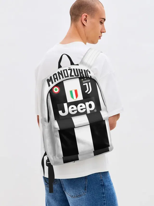 Джинсовый рюкзак с принтом «Mandzukic home 18-19»