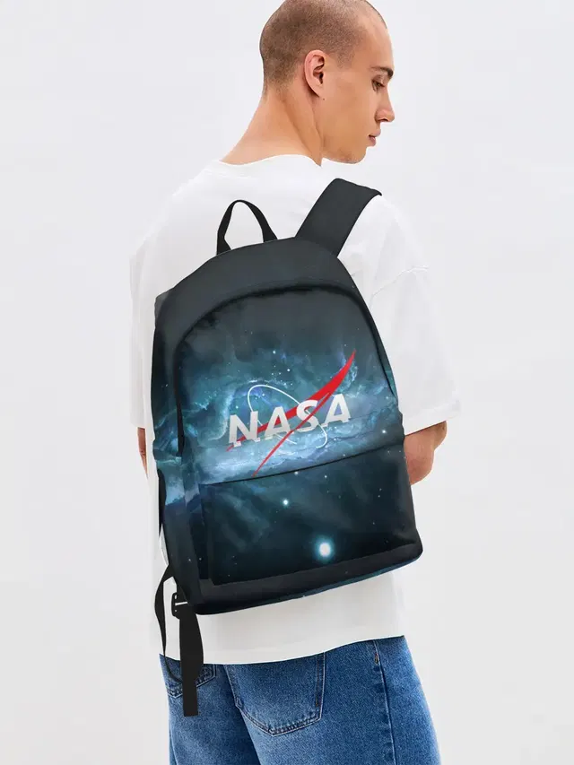 Джинсовый рюкзак с принтом «Астрономия, космос — NASA»