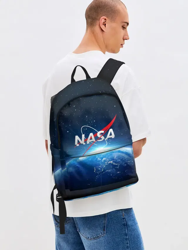 Джинсовый рюкзак с принтом «Астрономия, космос — NASA»