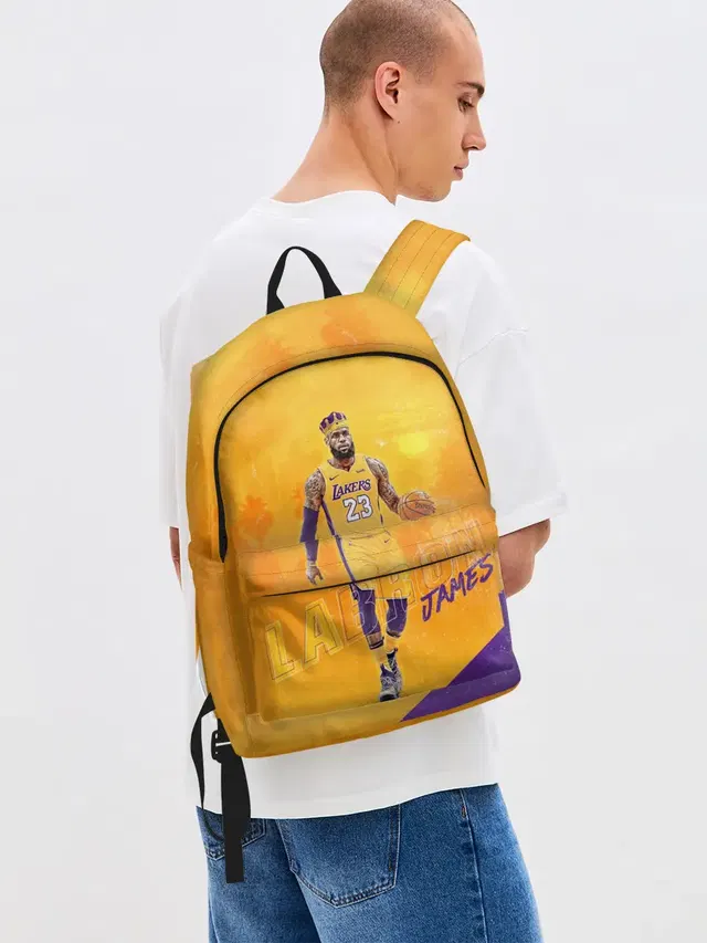 Джинсовый рюкзак с принтом «Lebron»