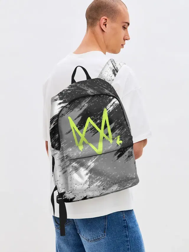 Джинсовый рюкзак с принтом «Graffiti style»