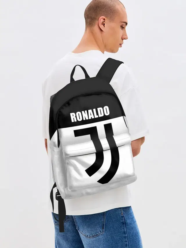 Джинсовый рюкзак с принтом «Ronaldo Juventus»