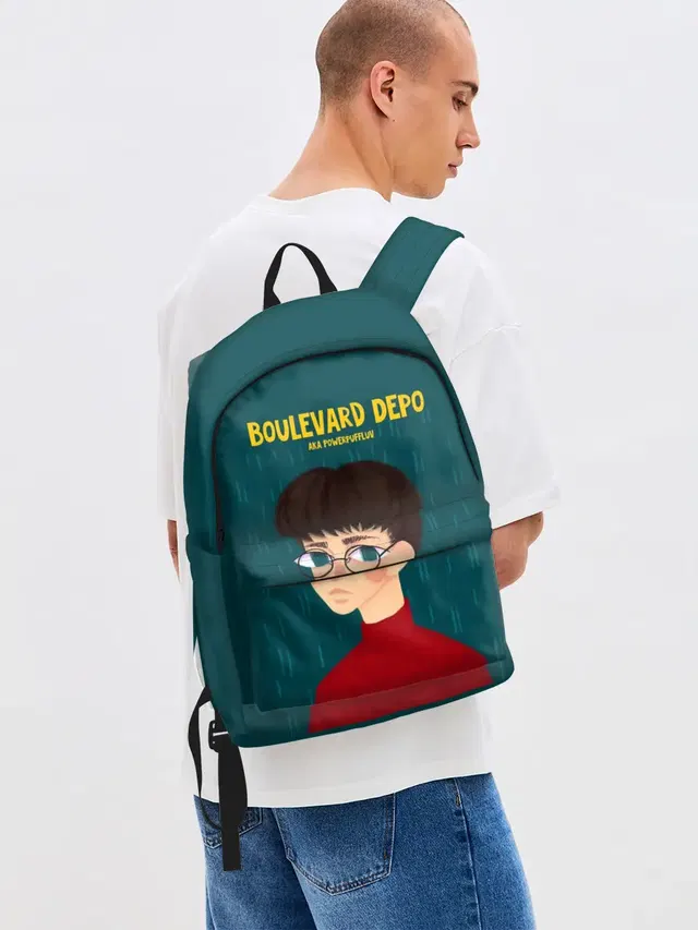 Джинсовый рюкзак с принтом «Boulevard Depo — Powerpuff Luv»