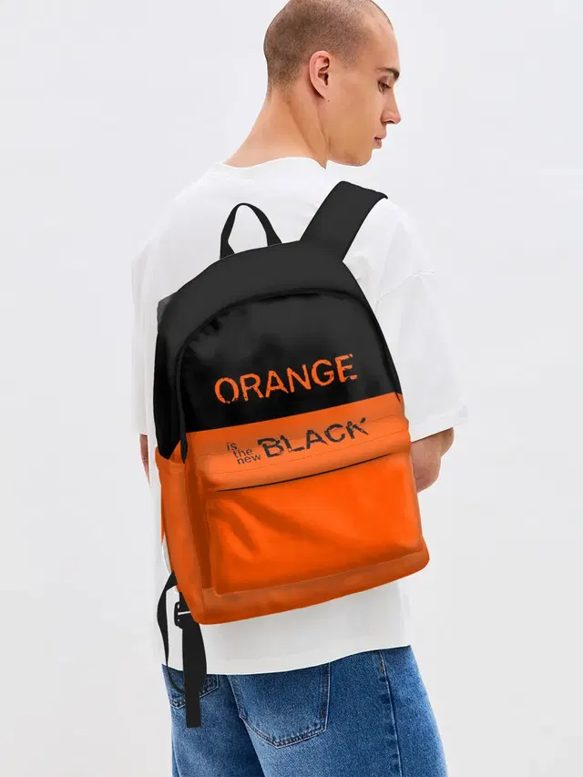 Джинсовый рюкзак с принтом «Oitnb — Orange Is the New Black»