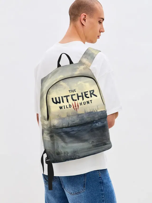 Джинсовый рюкзак с принтом «Witcher 3 — The Witcher 3: Wild Hunt»