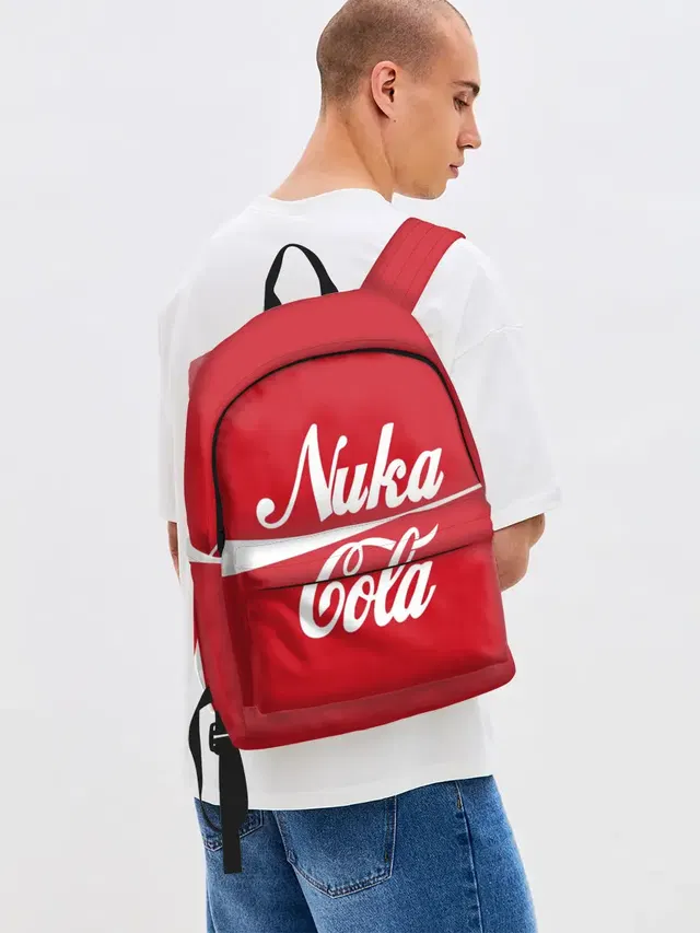 Джинсовый рюкзак с принтом «Nuka Cola»