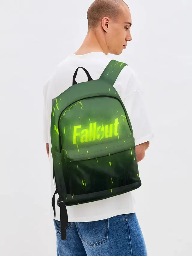 Джинсовый рюкзак с принтом «Fallout — FALLOUT RADSTORM»