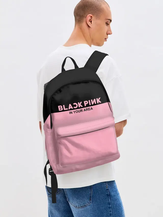 Джинсовый рюкзак с принтом «BlackPink»