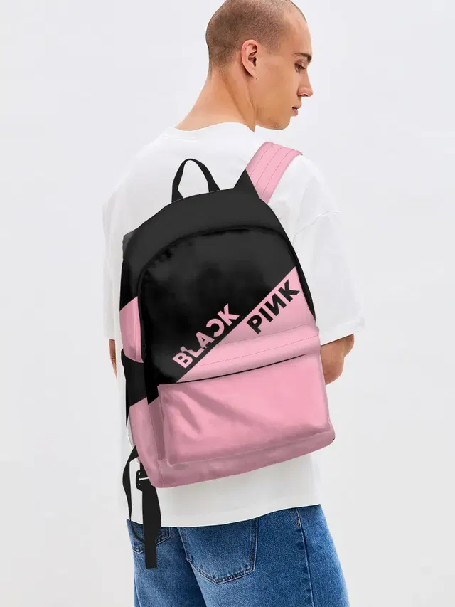 Джинсовый рюкзак с принтом «BlackPink»