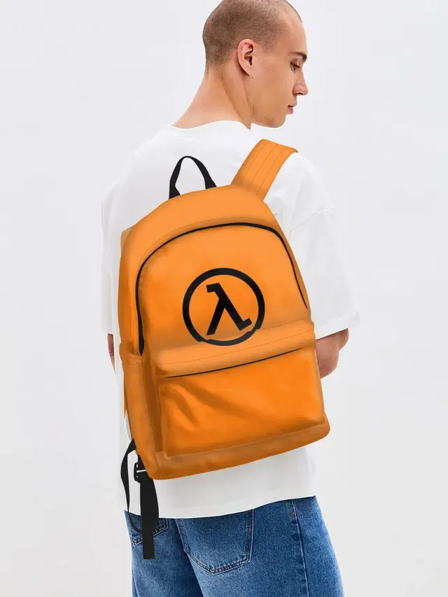Джинсовый рюкзак с принтом «Half-Life»