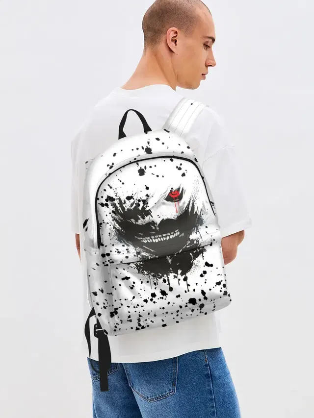 Джинсовый рюкзак с принтом «Kaneki Ken»
