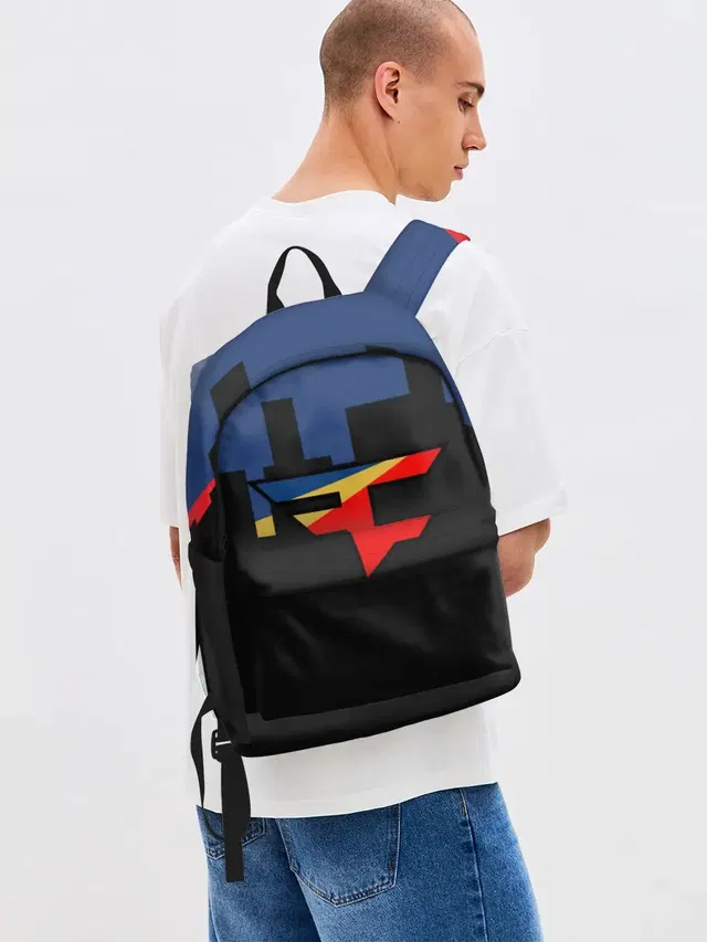 Джинсовый рюкзак с принтом «FaZe Clan — CS GO.»