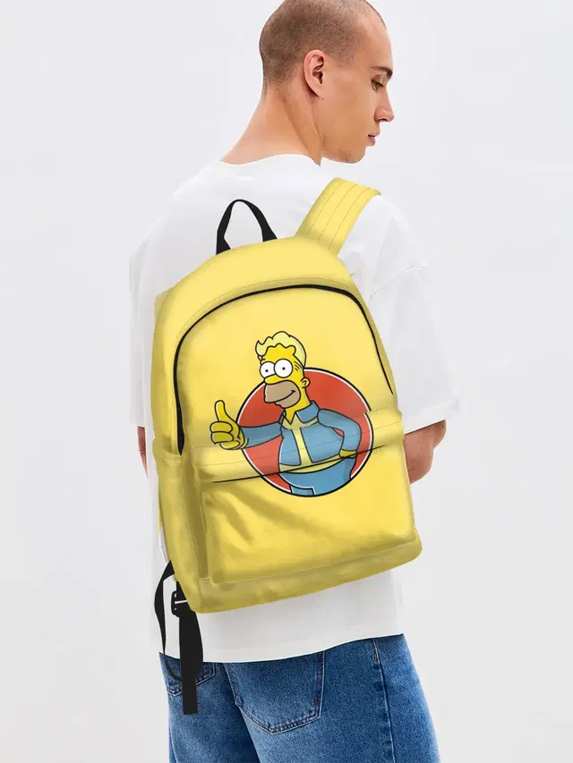 Джинсовый рюкзак с принтом «Симпсоны — Homer Fallout»