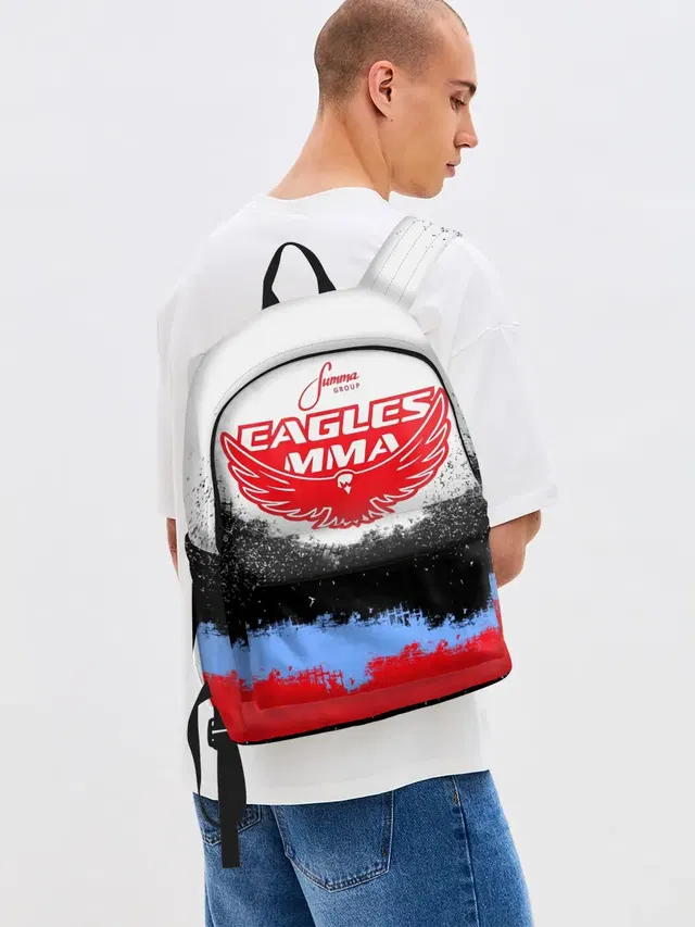 Джинсовый рюкзак с принтом «MMA — Eagles MMA»