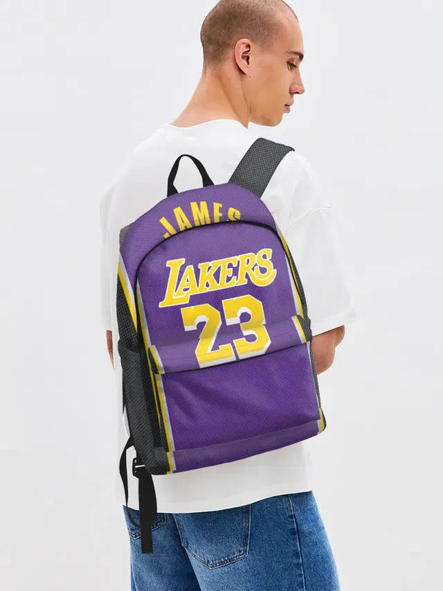 Джинсовый рюкзак с принтом «James LA Lakers 2019»