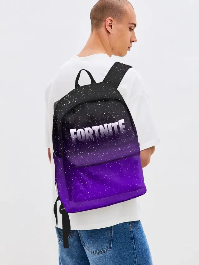 Джинсовый рюкзак с принтом «Fortnite Space»