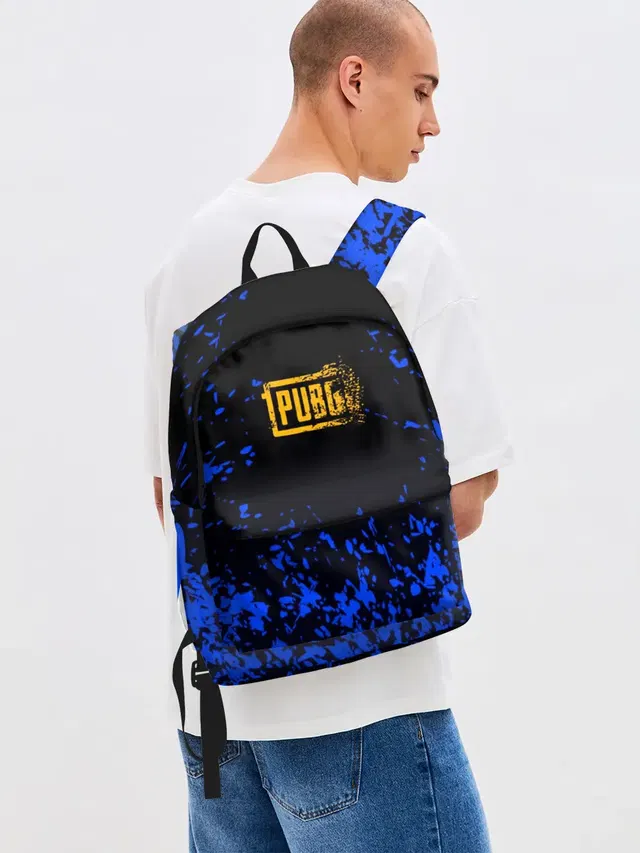 Джинсовый рюкзак с принтом «Pubg 7»