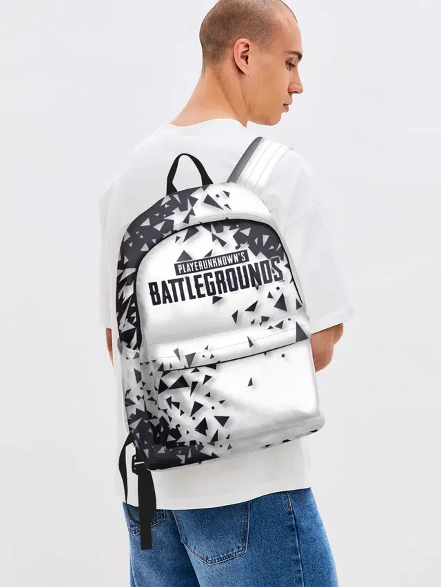 Джинсовый рюкзак с принтом «PUBG Jacket — PUBG Jacket Black»