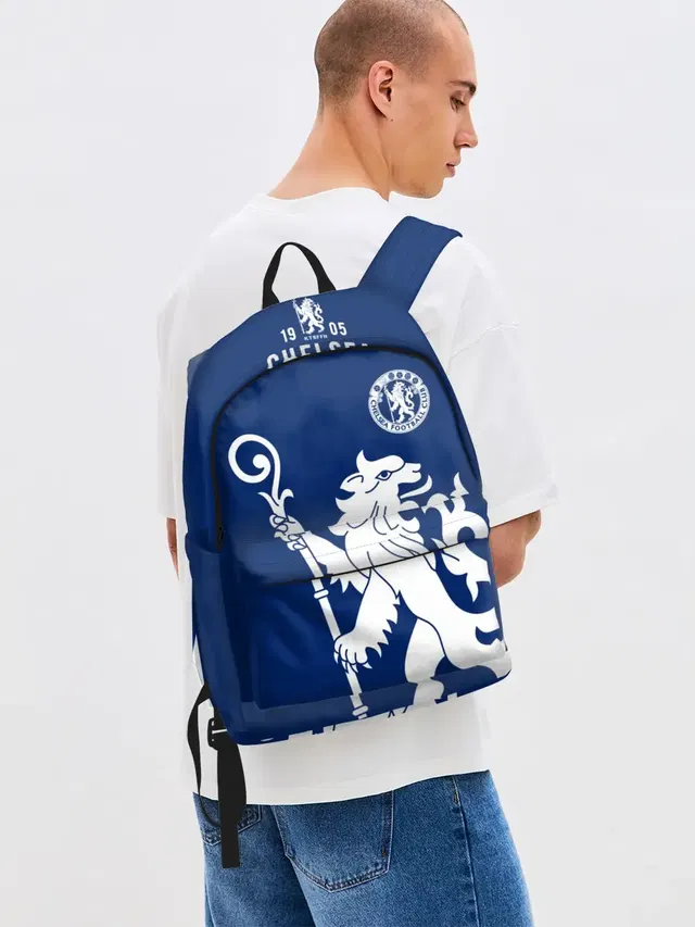 Джинсовый рюкзак с принтом «Lion rampant»