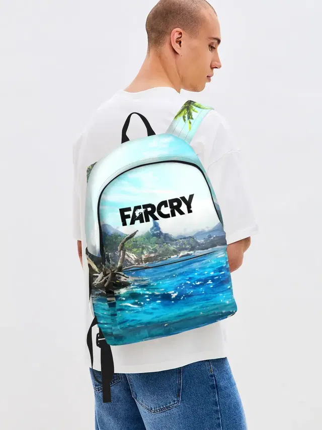 Джинсовый рюкзак с принтом «Far Cry»