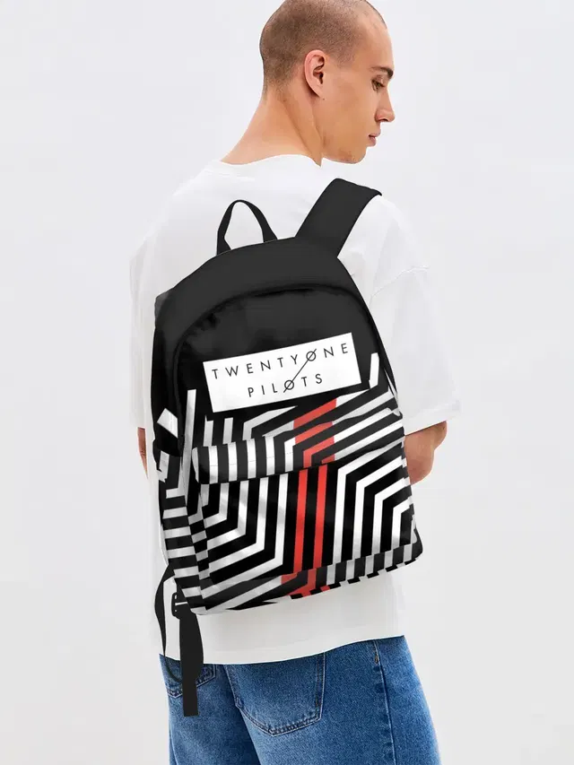 Джинсовый рюкзак с принтом «Blurryface — Twenty One Pilots - Blurryface»