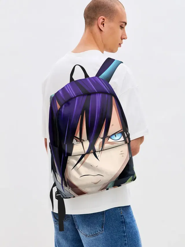 Джинсовый рюкзак с принтом «Yato from Noragami»